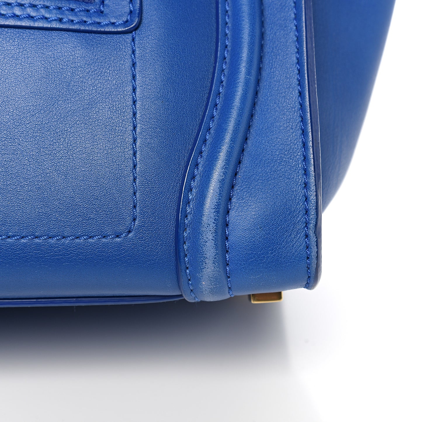 Smooth Calfskin Micro Luggage Royal Blue