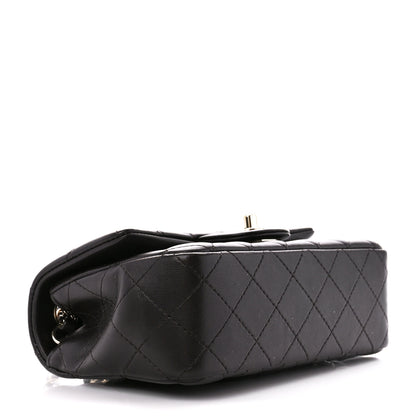 Chanel Lambskin Quilted Mini Rectangular Flap Dark Brown 4 of 11