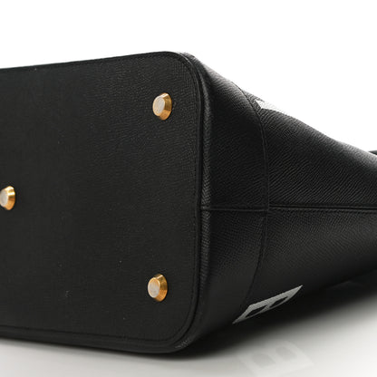 Balenciaga Signature Grained Calfskin Logo M Ville Top Handle Bag Black 9 of 22