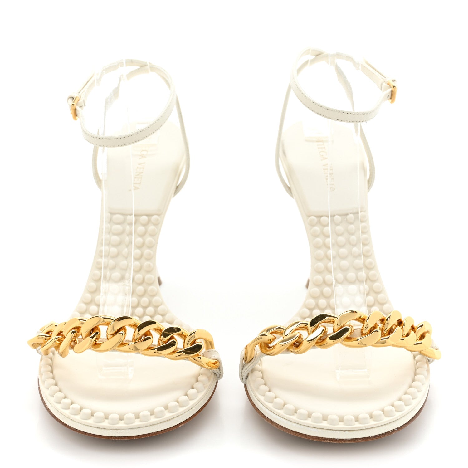 Bottega Veneta Lambskin Dot 90mm Sandals 40 String 2 of 10