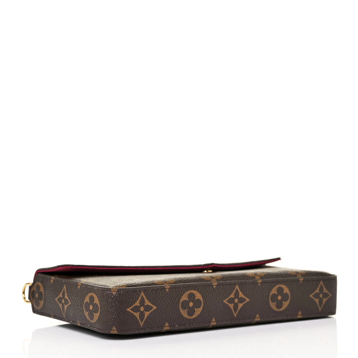 Monogram Pochette Felicie Chain Wallet Fuchsia