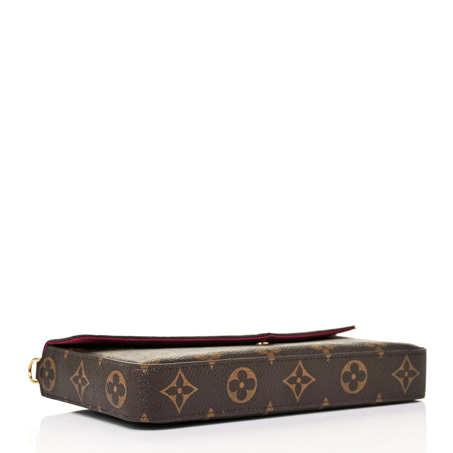 Louis Vuitton Monogram Pochette Felicie Chain Wallet Fuchsia 5 of 10