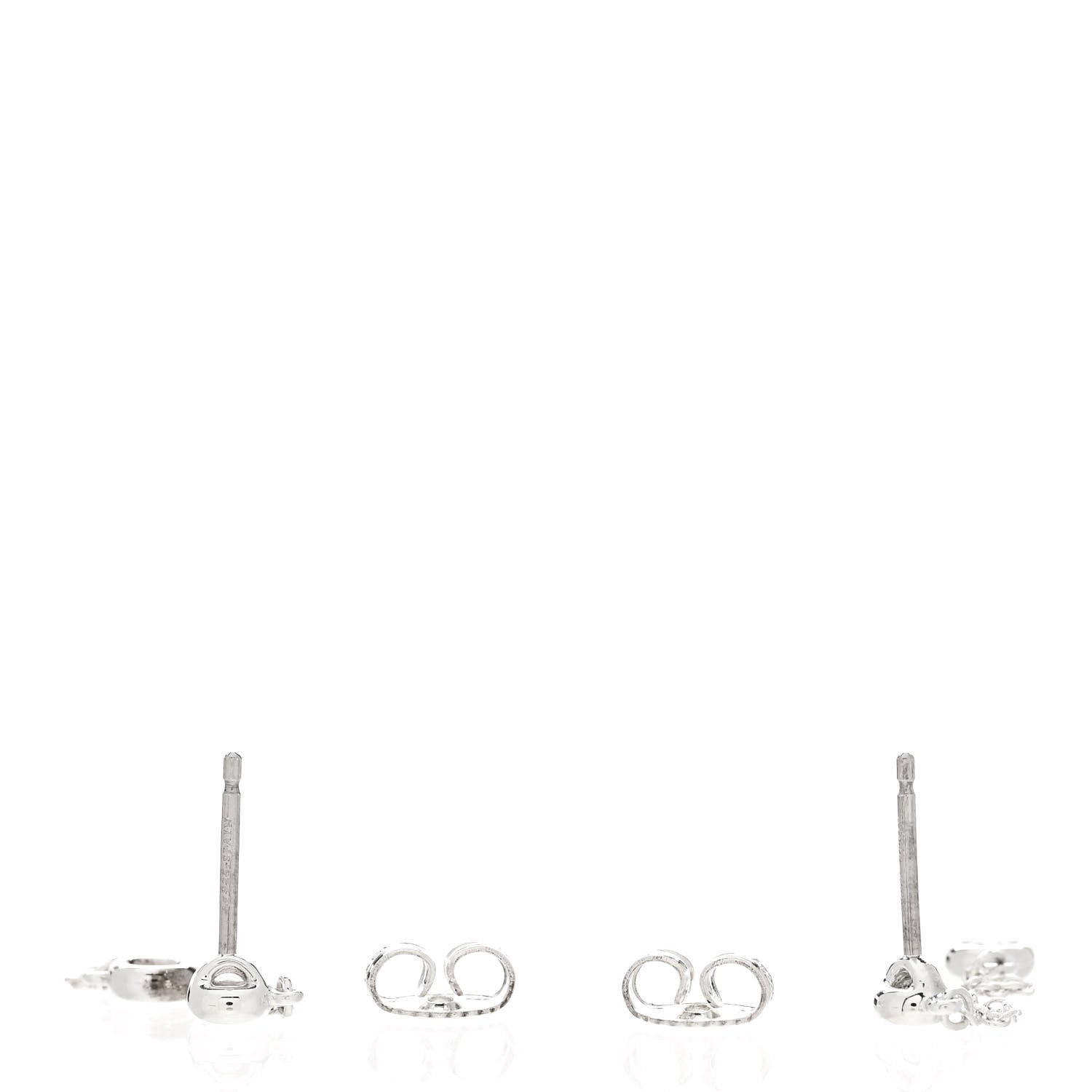 Tiffany Sterling Silver Diamond .24ct Elsa Peretti Diamonds by the Yard Drop Earrings 3 of 7