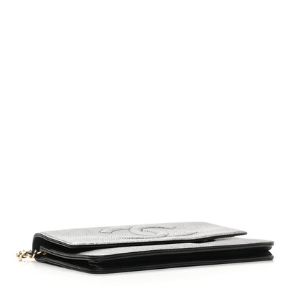 Chanel Caviar Timeless CC Wallet On Chain WOC Black 4 of 12