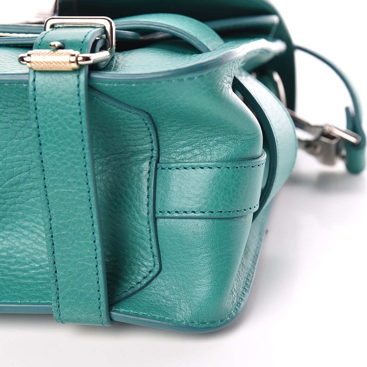 Calfskin PS11 Classic Shoulder Bag Emerald