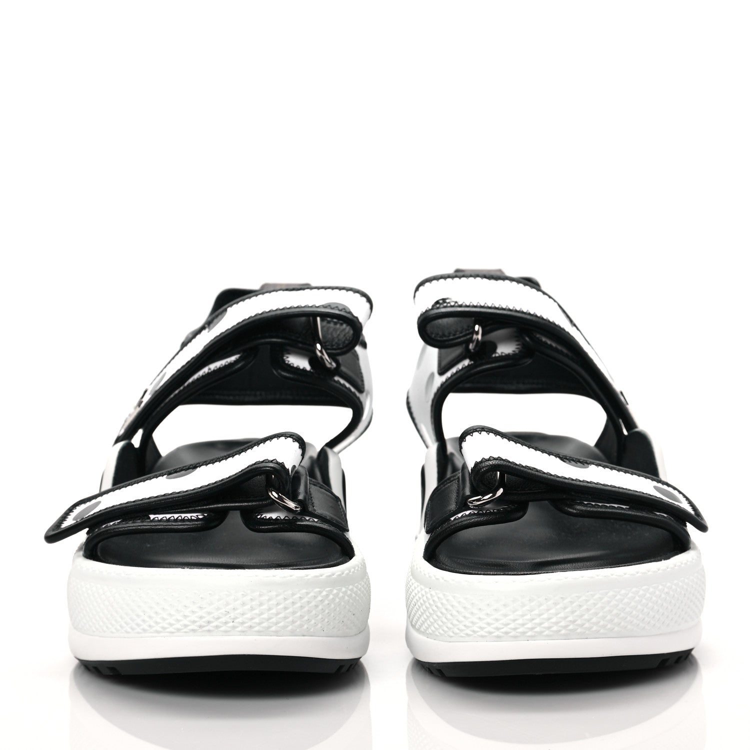 Louis Vuitton Satin Printed Polka Dot LV Archlight Sandal 40 Black White 2 of 7