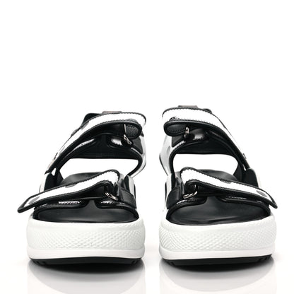 Louis Vuitton Satin Printed Polka Dot LV Archlight Sandal 40 Black White 2 of 7