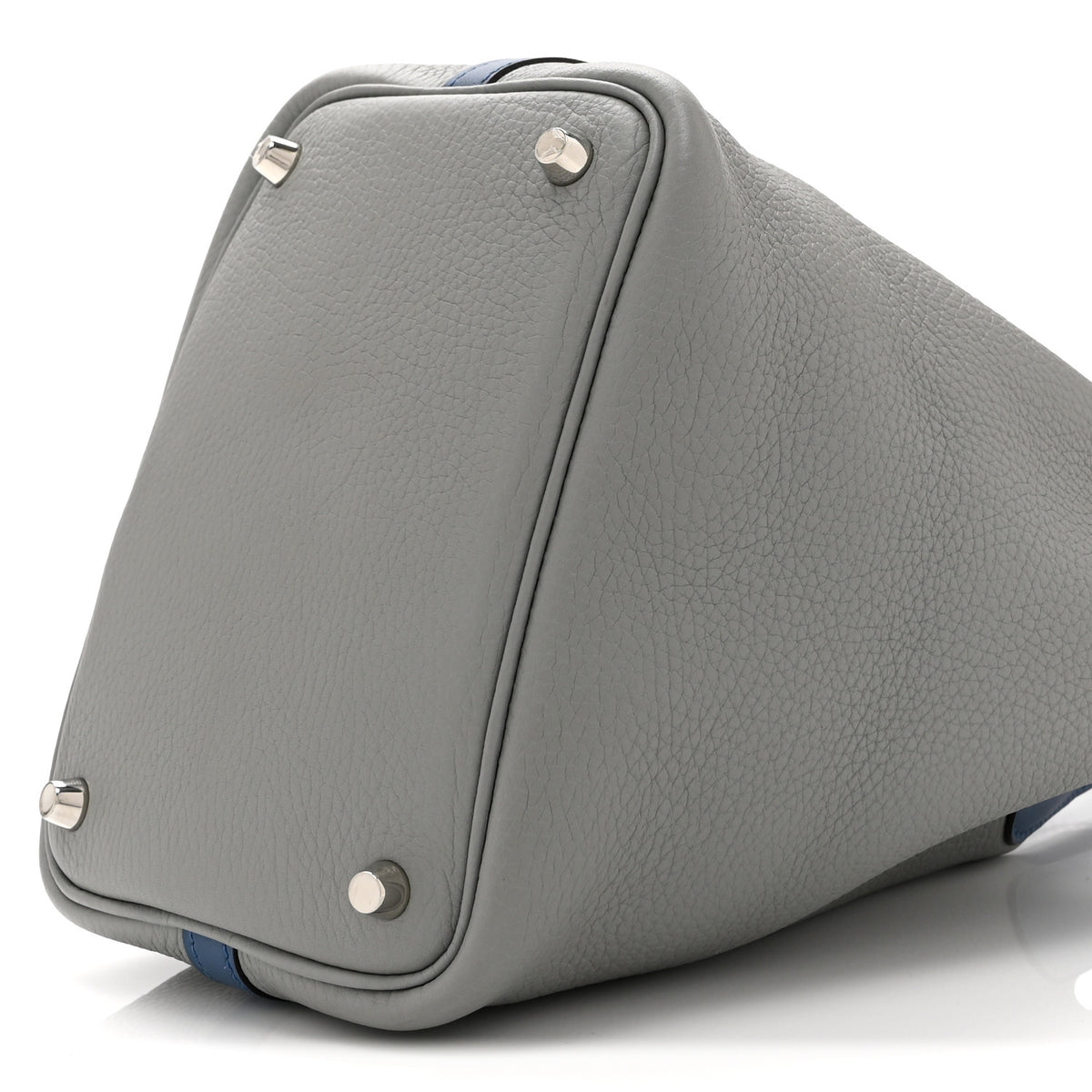 Hermes Taurillon Clemence Picotin Lock 18 PM Gris Mouette Bleu Agate 10 of 10