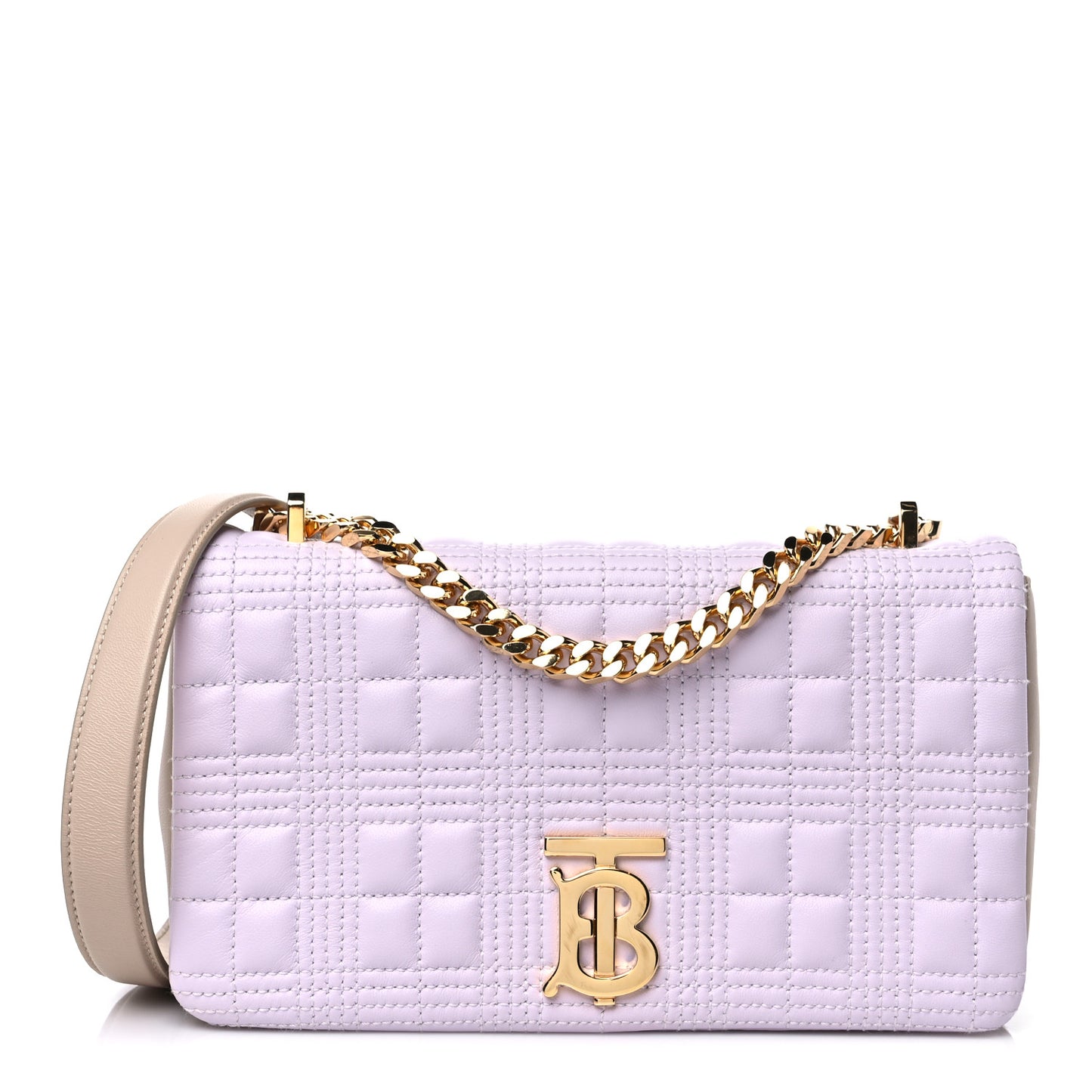 Lambskin Quilted Small Lola Bag Pale Thistle
