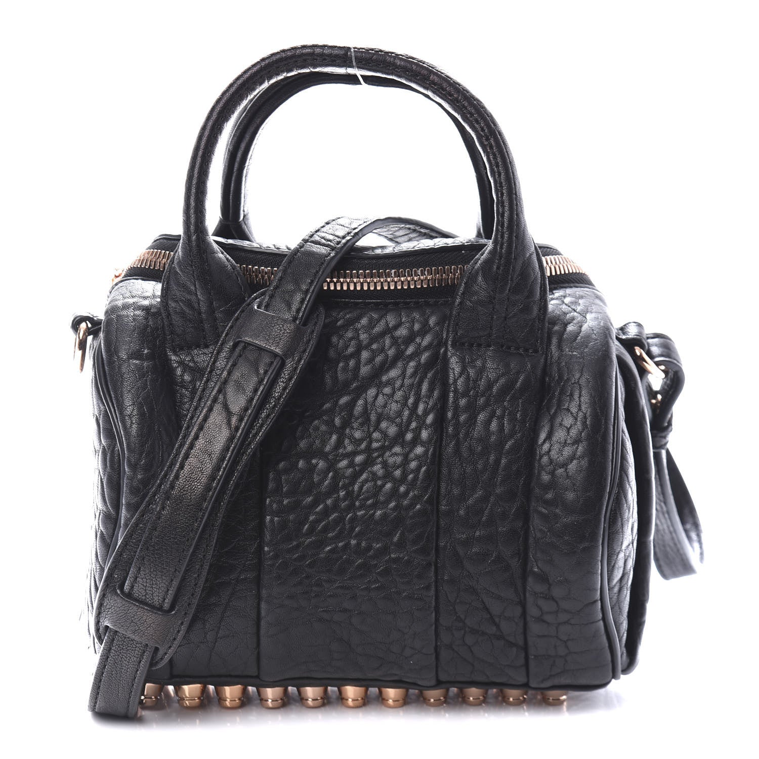 Alexander Wang Pebbled Lambskin Mini Rockie Black Rose Gold Hardware 1 of 9