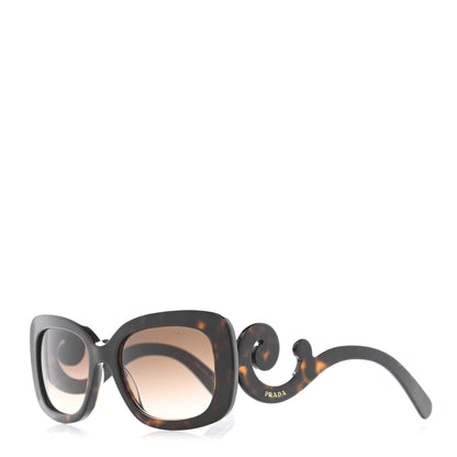 Prada Acetate Baroque Sunglasses SPR 27O Tortoise 1 of 8