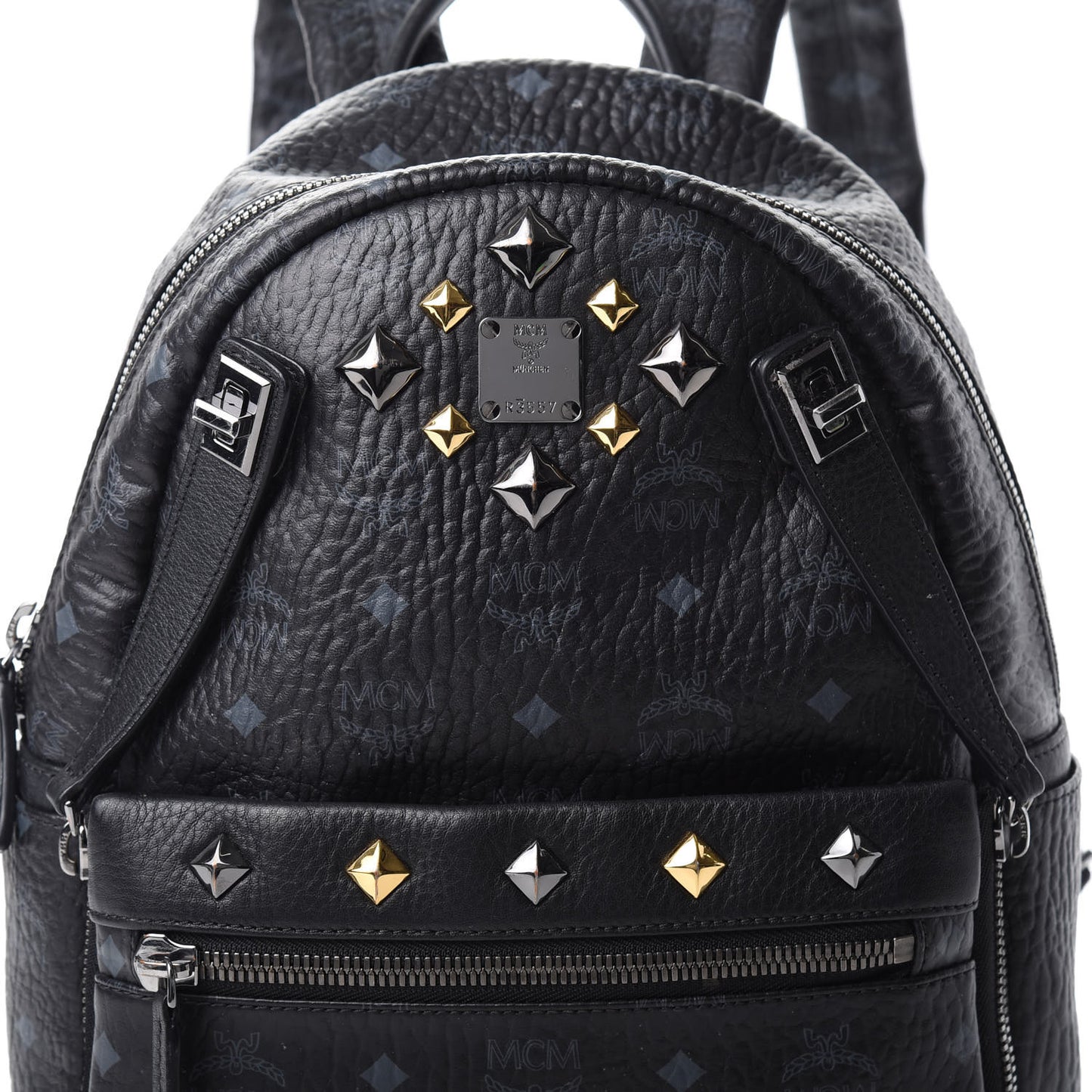 Visetos Studded Small Dual Stark Backpack Black