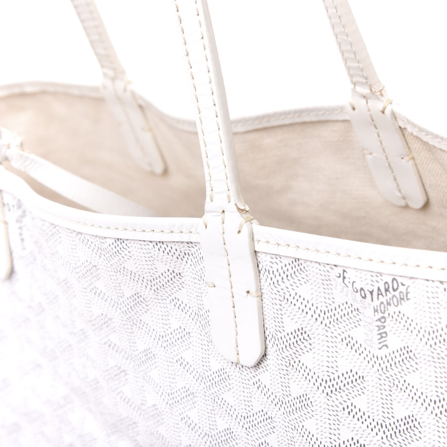 Goyardine Saint Louis PM White