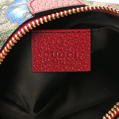 Gucci Soft GG Supreme Monogram Flora Calfskin Small Ophidia Cosmetic Case Beige Ebony Multicolor Rosso 6 of 8
