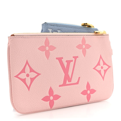 Louis Vuitton Empreinte Monogram Giant By The Pool Trio Pouch Rosebud Summer Blue Cream Saffron 3 of 10