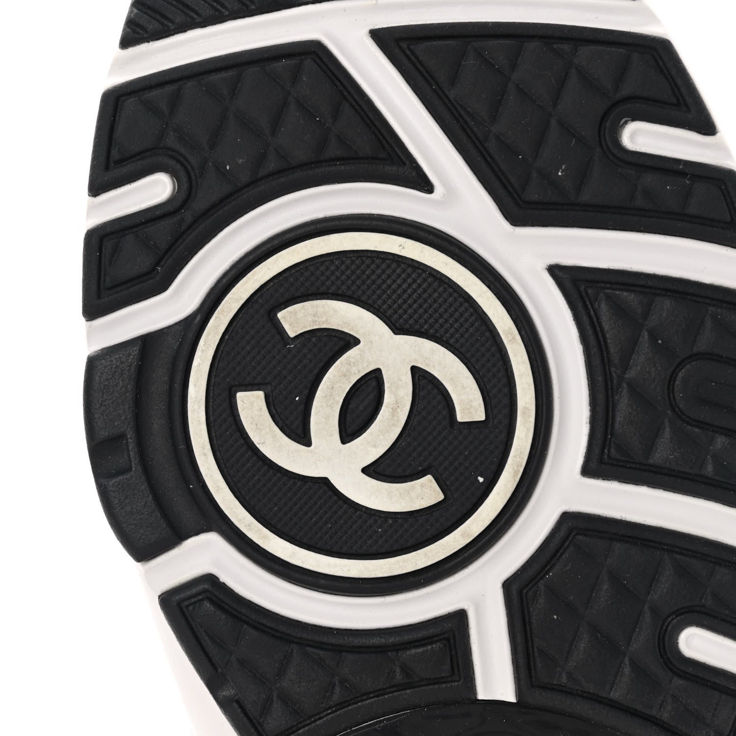 Chanel Wool Suede Calfskin CC Sneakers 37.5 Multicolor 6 of 10
