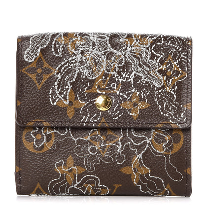 Louis Vuitton Monogram Dentelle Ludlow Wallet Silver 1 of 8