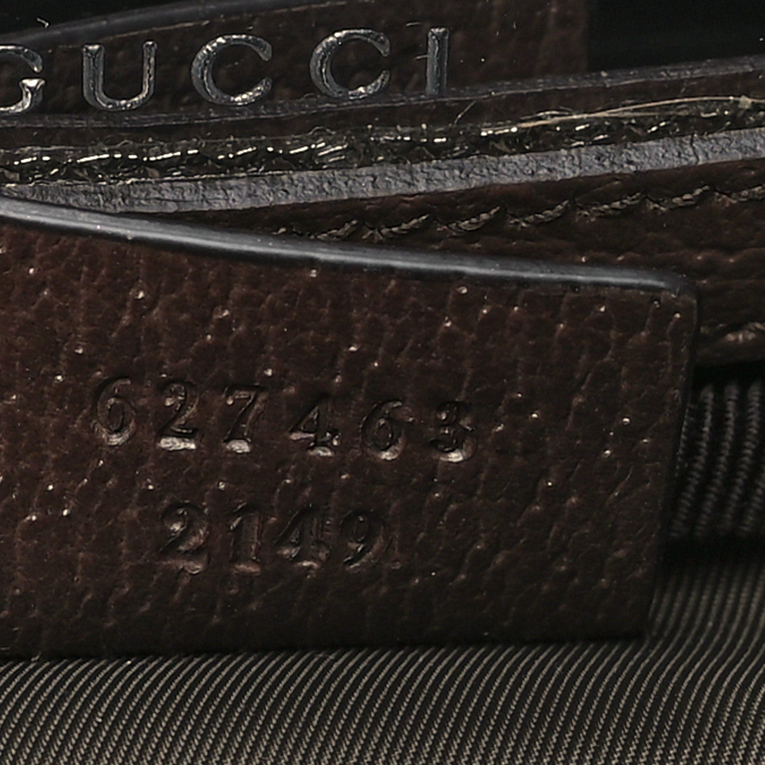 Gucci GG Supreme Monogram Textured Calfskin Web Ophidia Vanity Cosmetic Case Beige Ebony New Acero 7 of 10