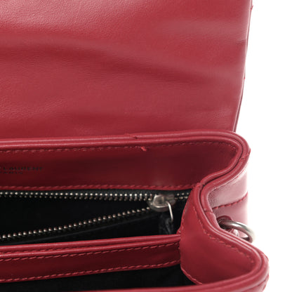 Saint Laurent Calfskin Y Quilted Monogram Toy Loulou Crossbody Bag New Lipstick 13 of 14