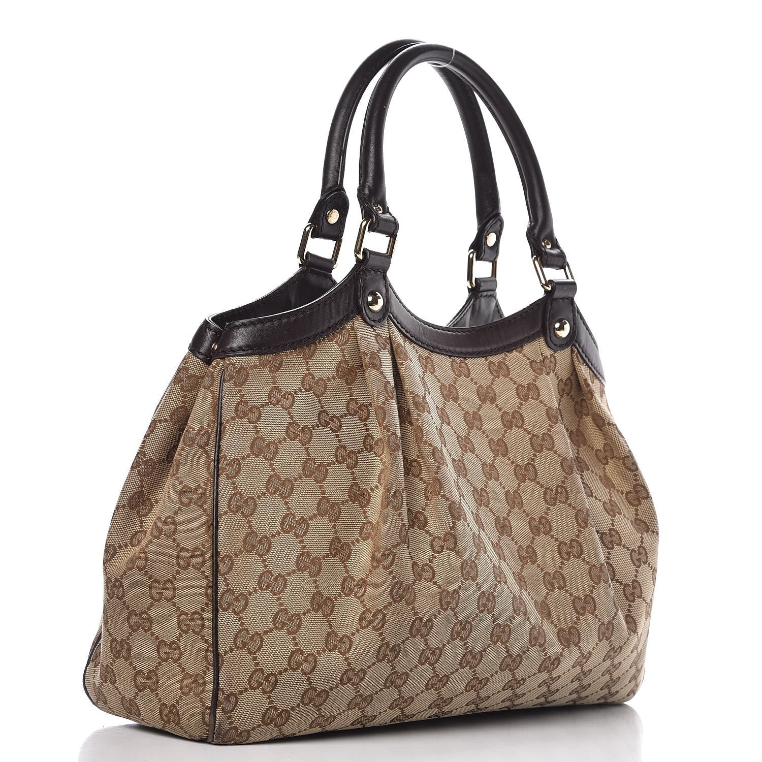 Gucci Monogram Medium Sukey Tote Dark Brown 3 of 16