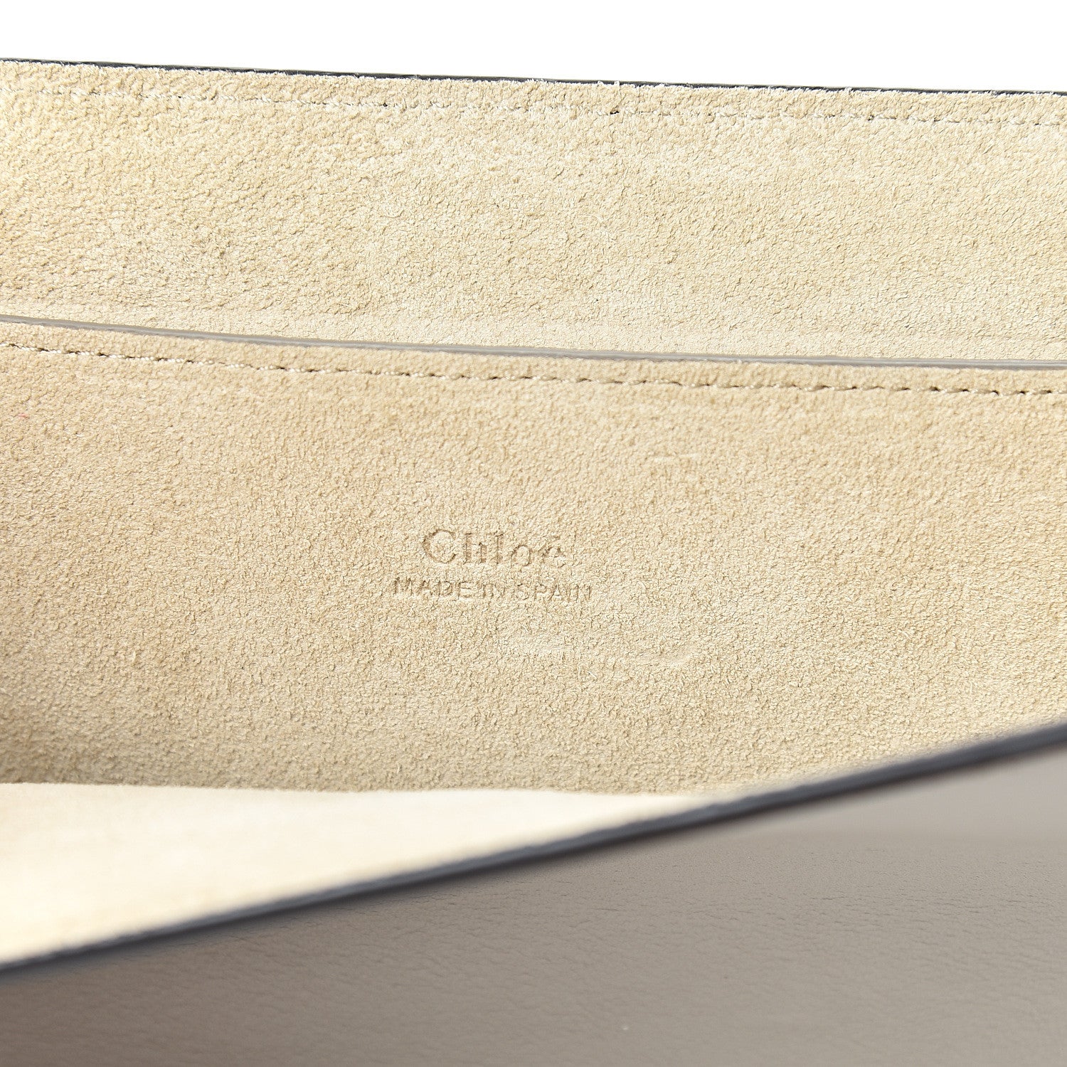 Chloe Suede Calfskin Faye Clutch Motty Grey 5 of 14
