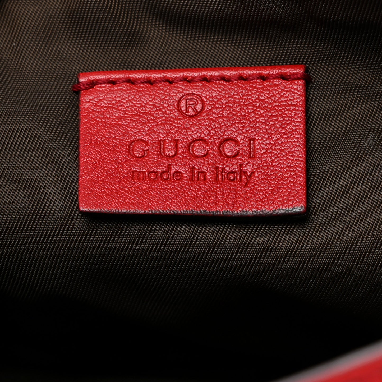 Guccissima Signature New Britt Wristlet Red