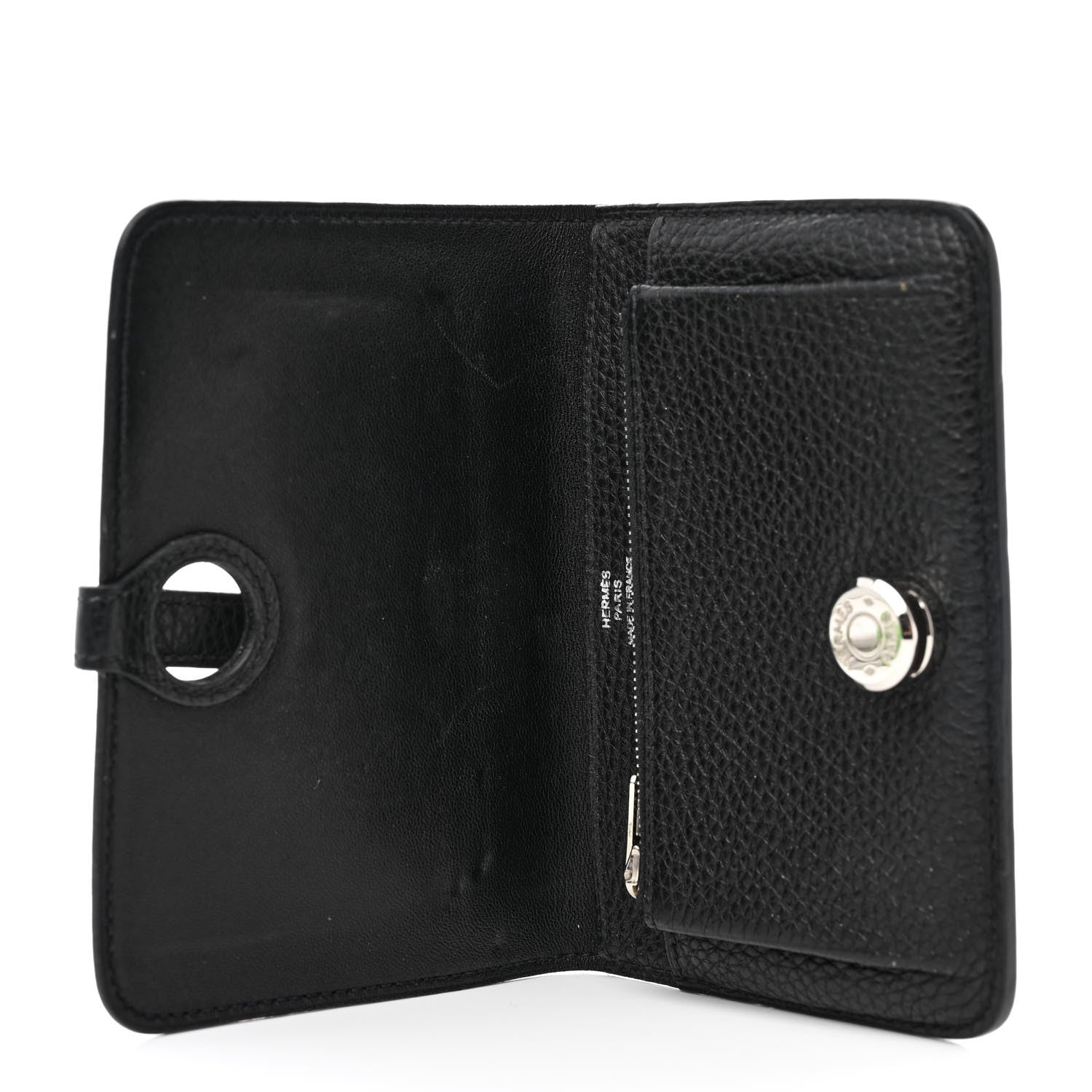 Hermes Togo Dogon Compact Wallet Black 5 of 13