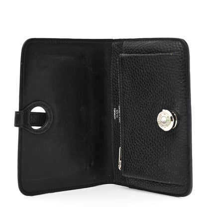 Hermes Togo Dogon Compact Wallet Black 5 of 13