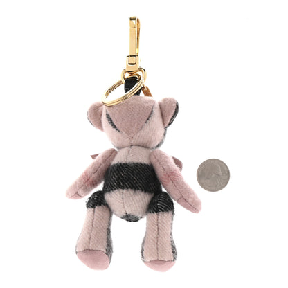 Burberry Cashmere Check Thomas Bear Keychain Charm Ash Rose 2 of 4