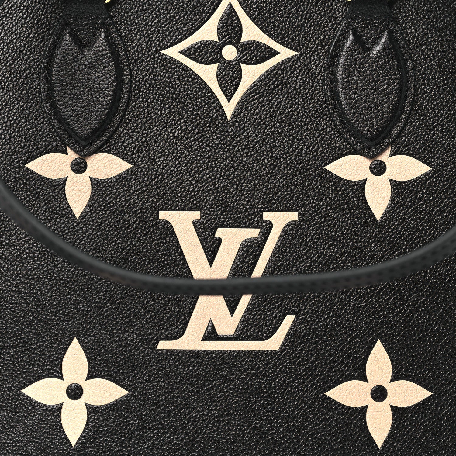 Louis Vuitton Empreinte Monogram Giant Onthego MM Black Beige 7 of 9