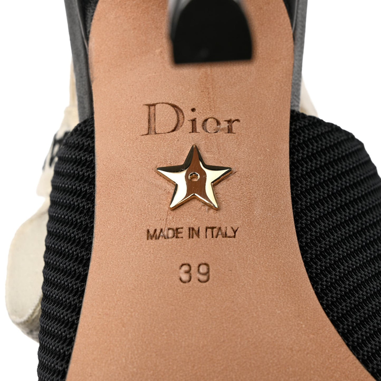 Technical Canvas Ribbon J'Adior Slingback 100mm Pumps 39 Black