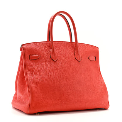 Hermes Togo Birkin 35 Rouge de Coeur 3 of 12