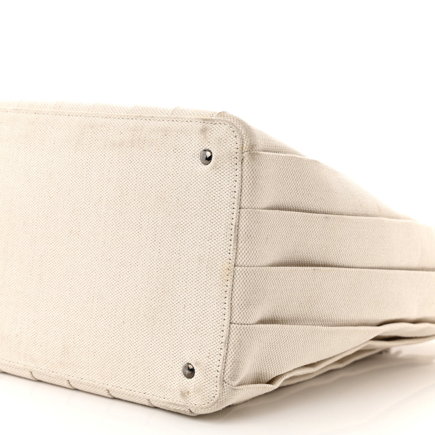 Valentino Garavani Canvas Atelier 05 Plisse Edition Medium Tote Bag Naturale 9 of 11