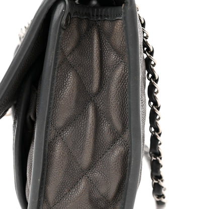Chanel Caviar Quilted Large French Riviera Flap Dark Grey 10 of 13