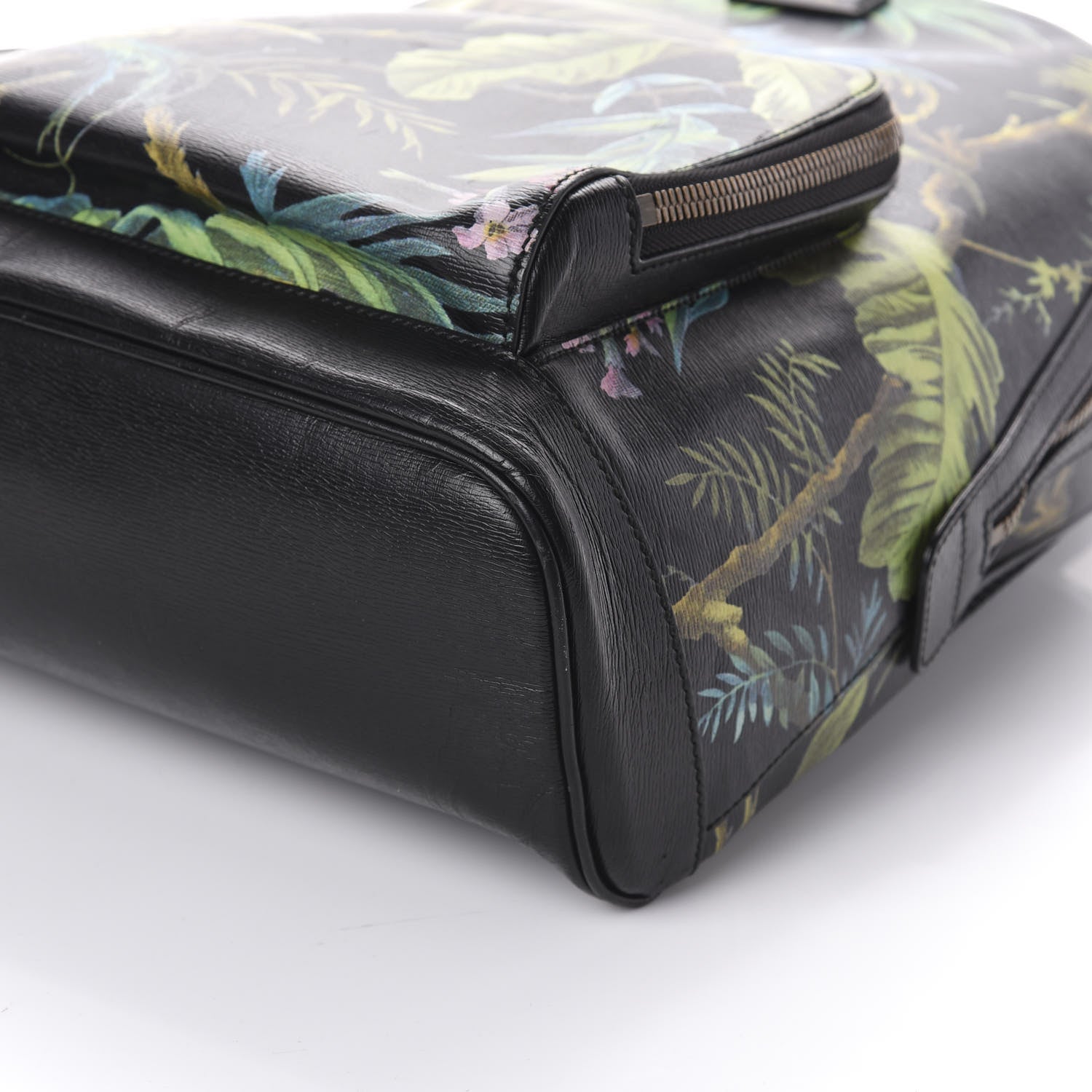 Gucci Calfskin Tropical Print Medium Day Backpack Black Multi 8 of 8