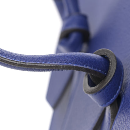 Celine Crisped Calfskin Mini Tie Knot Tote Indigo 14 of 16