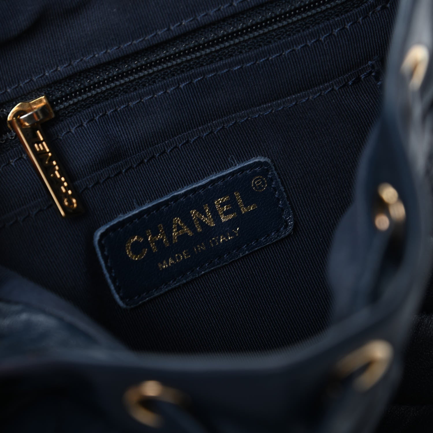 Chanel Lambskin Quilted Mini Urban Spirit Backpack Navy 9 of 10