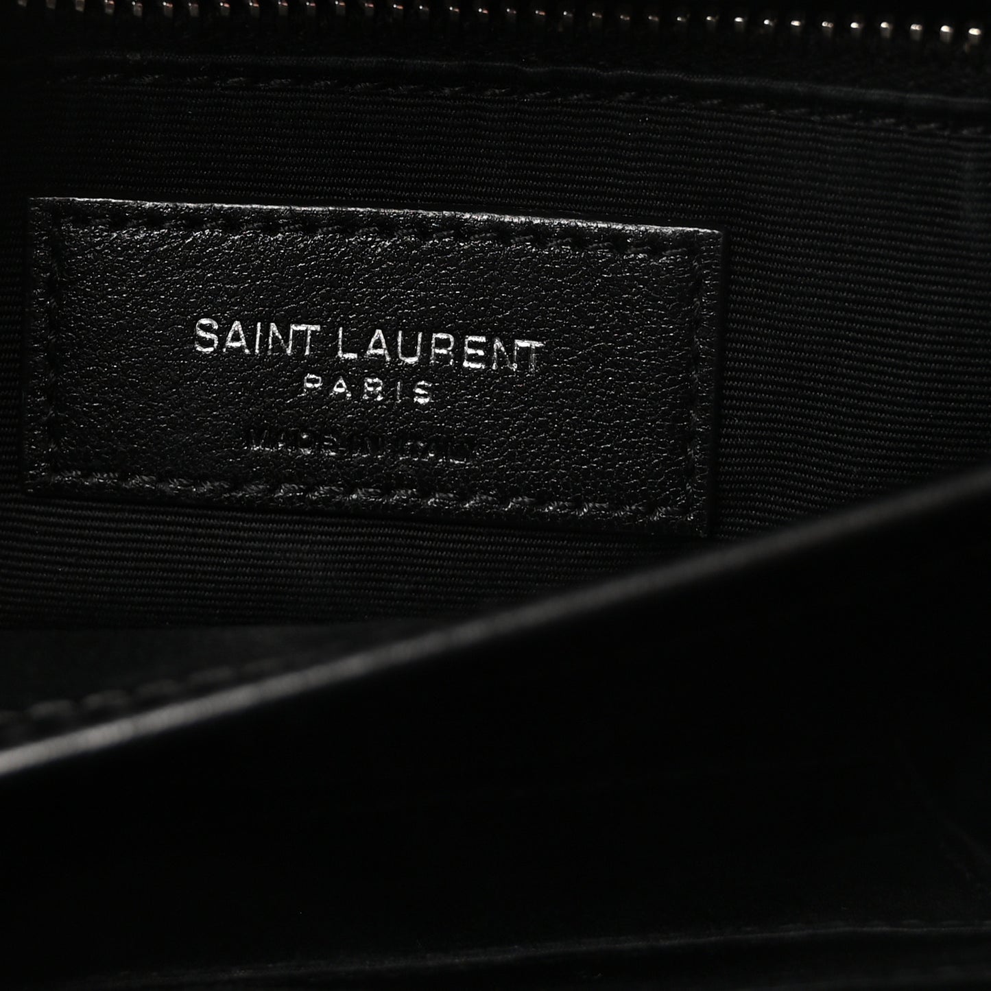 Calfskin Y Quilted Monogram Toy Loulou Crossbody Bag Black