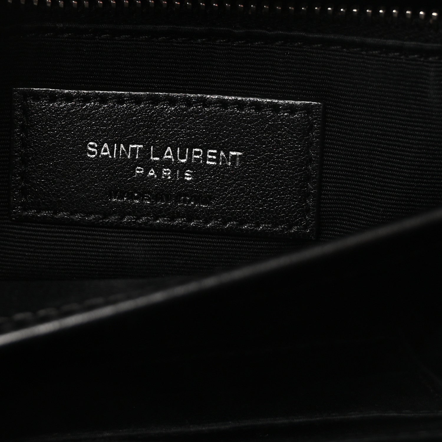 Saint Laurent Calfskin Y Quilted Monogram Toy Loulou Crossbody Bag Black 6 of 9
