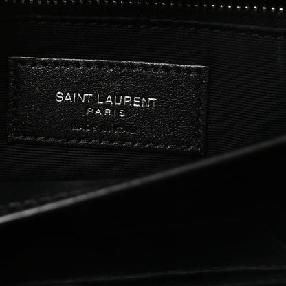 Saint Laurent Calfskin Y Quilted Monogram Toy Loulou Crossbody Bag Black 6 of 9