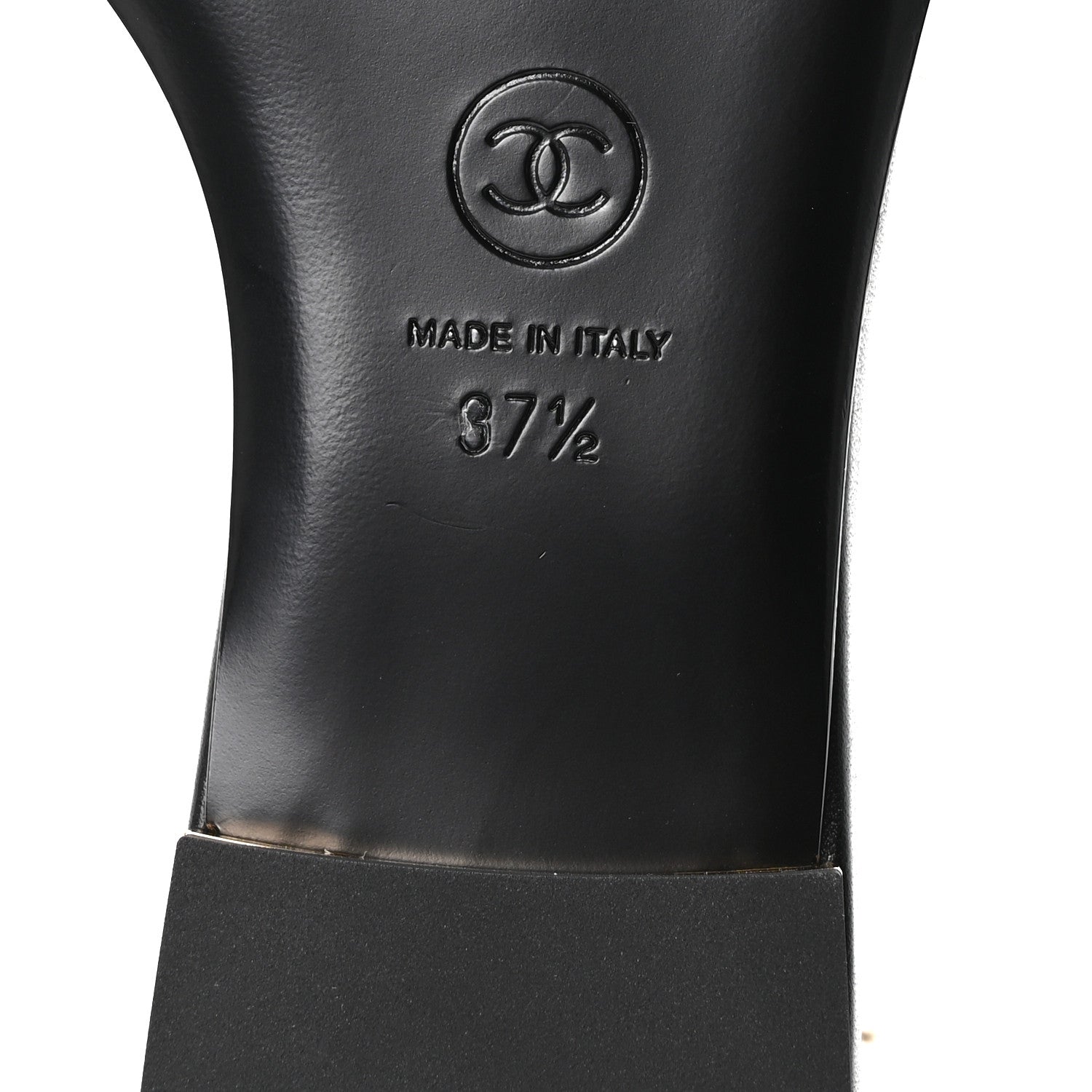 Chanel Lambskin Grosgrain CC Bow Mules 37.5 Black 7 of 9