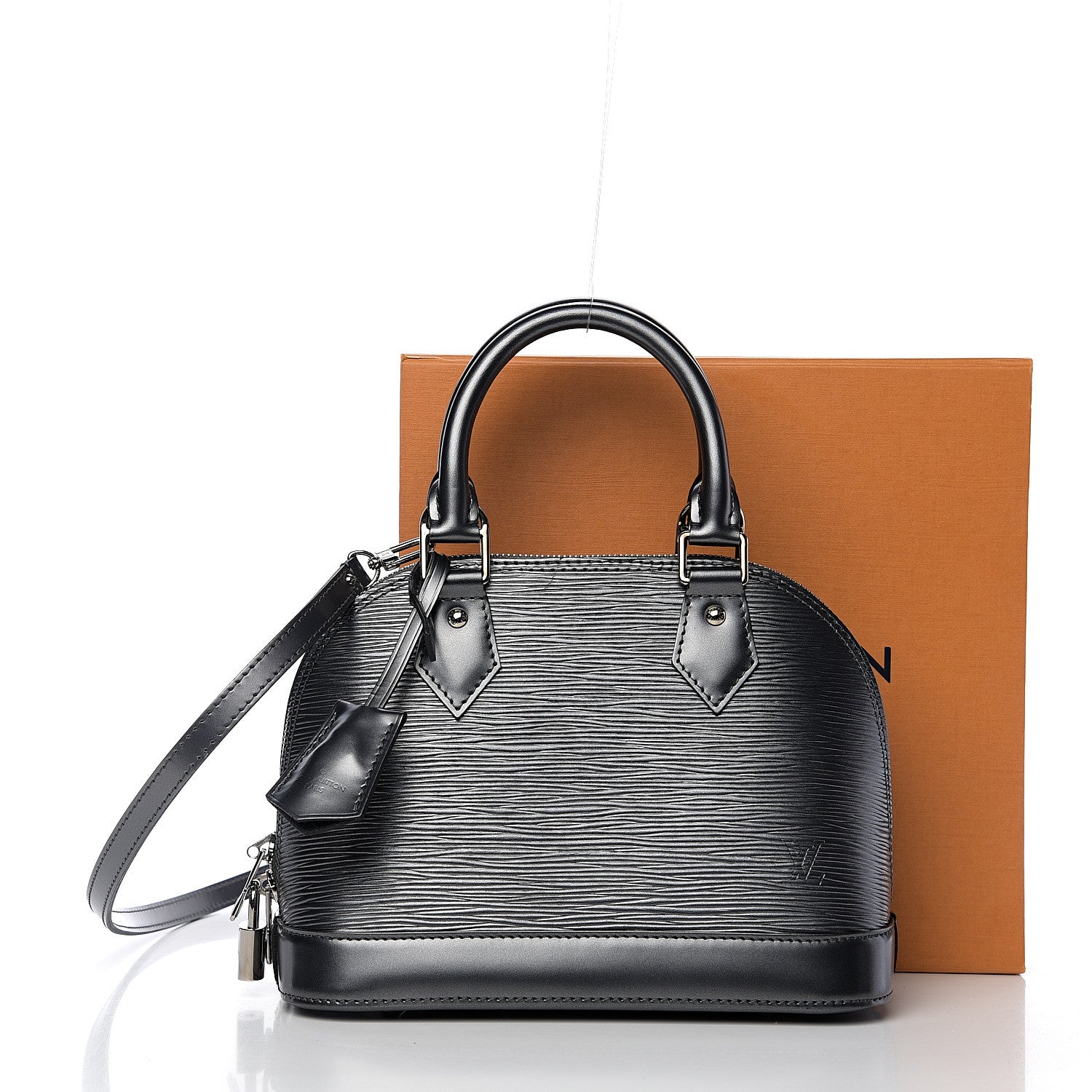 Louis Vuitton Epi Alma BB Anthracite Nacre 9 of 9