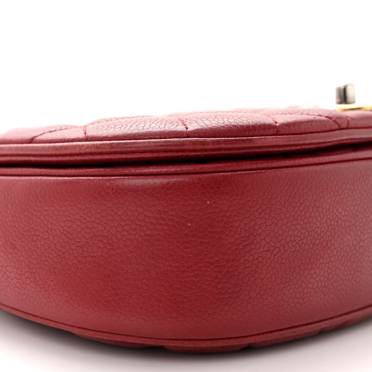 Caviar Quilted Casual Pocket Messenger Flap Red