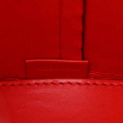 Christian Louboutin Patent Embossed Spiked Mini Cabarock Shopper Tote Black 6 of 9