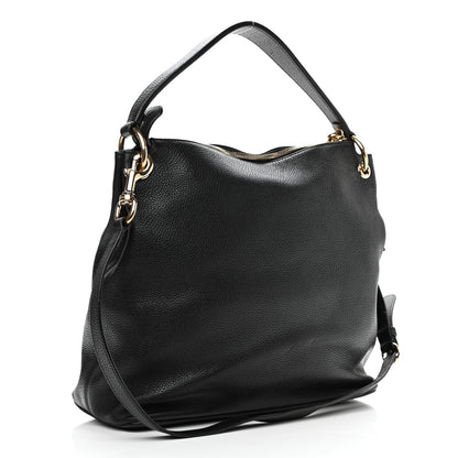 Gucci Pebbled Calfskin Large Soho Hobo Black 2 of 12