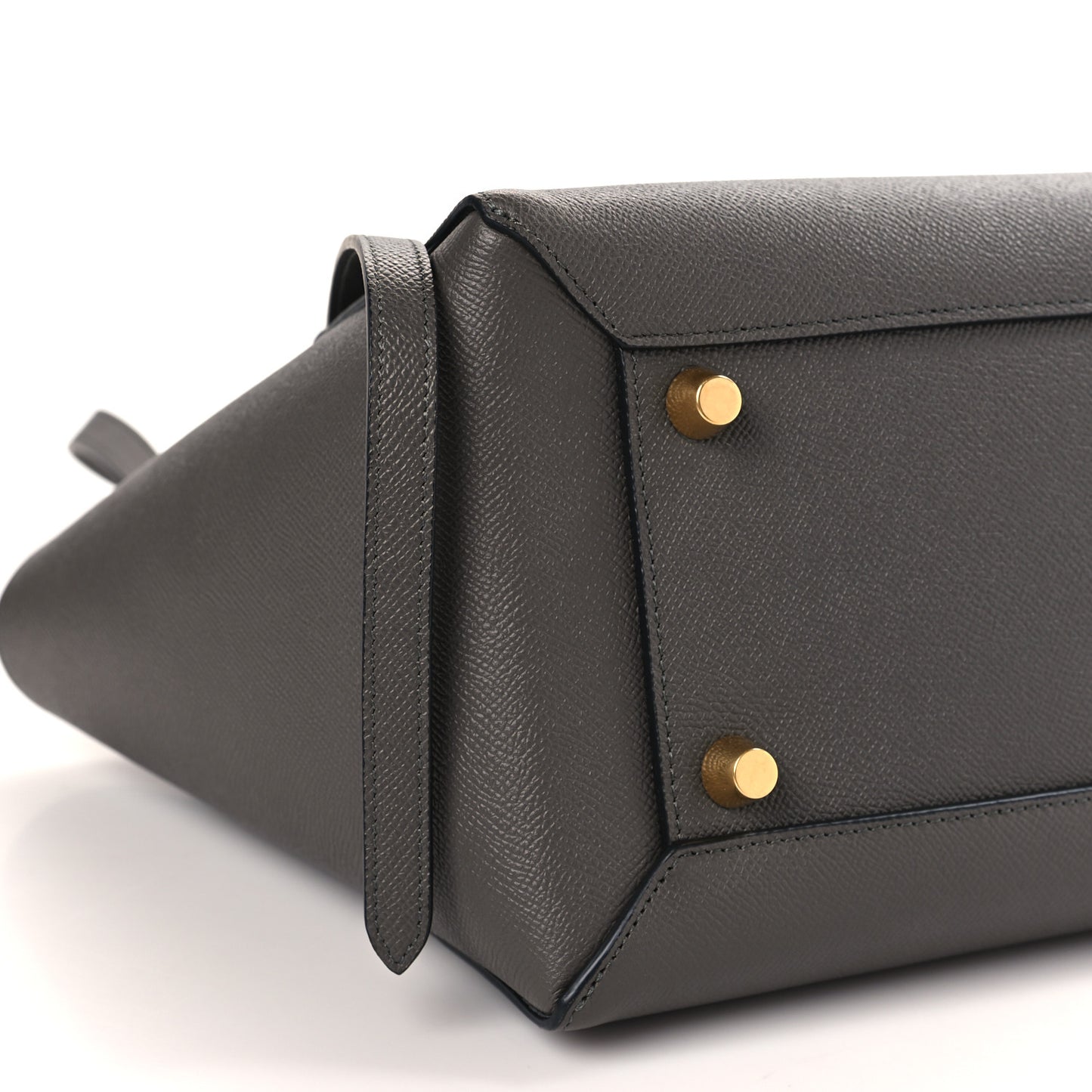 Grained Calfskin Mini Belt Bag Grey