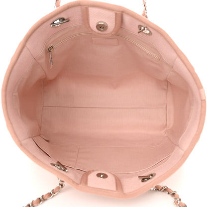 Chanel Canvas Small Deauville Tote Rose Pink 5 of 13