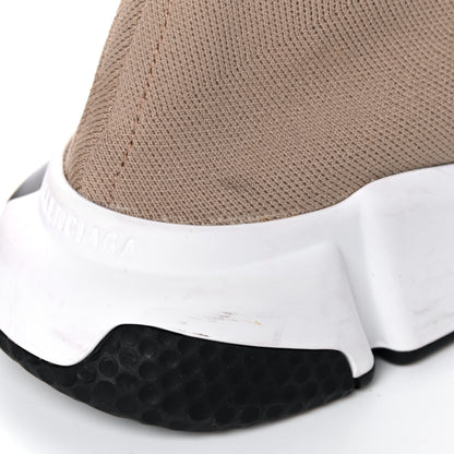 Balenciaga Neoprene Knit Womens Speed Graffiti Sneakers 38 Beige White Black 13 of 16