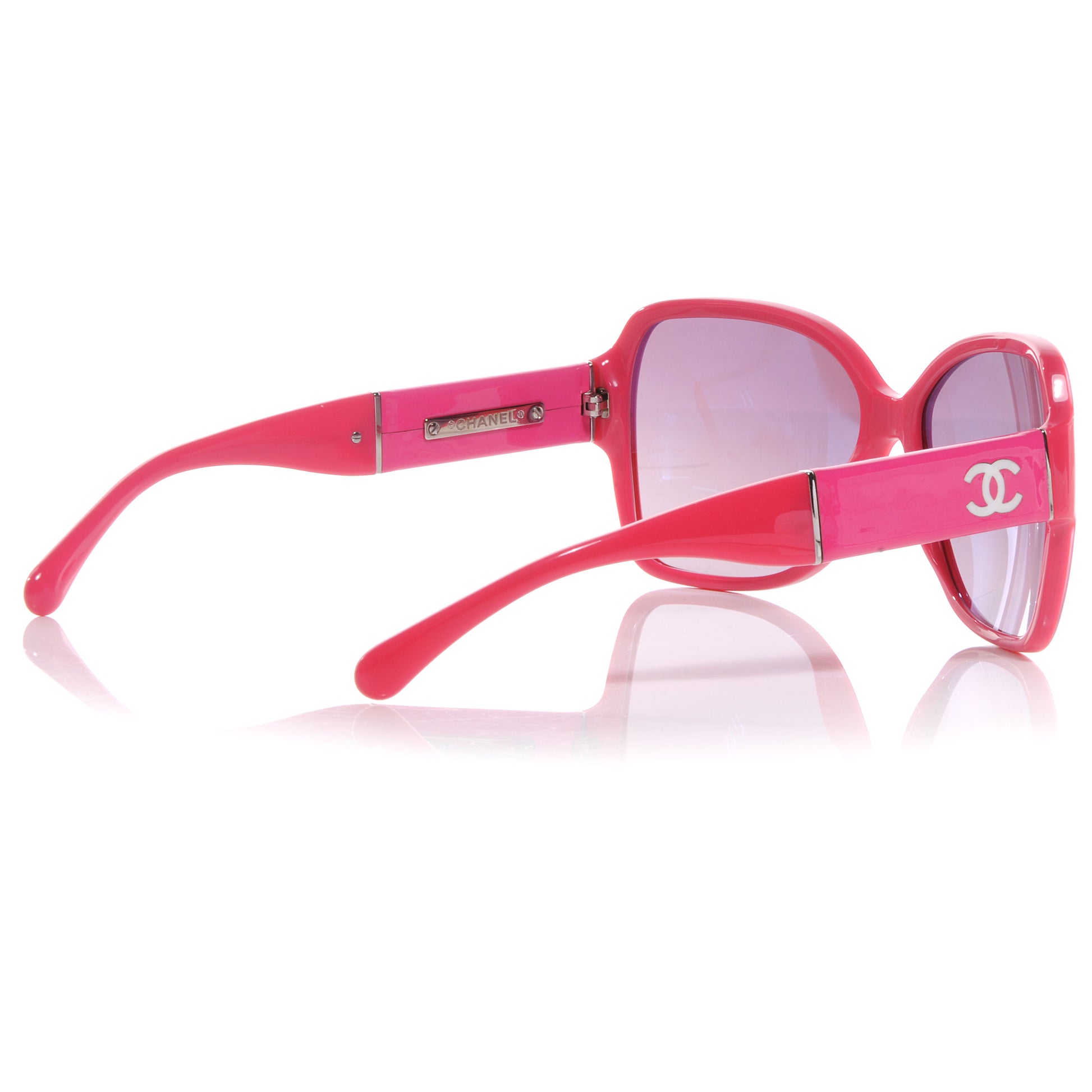 Chanel Patent Leather Sunglasses 5230Q Pink 2 of 4