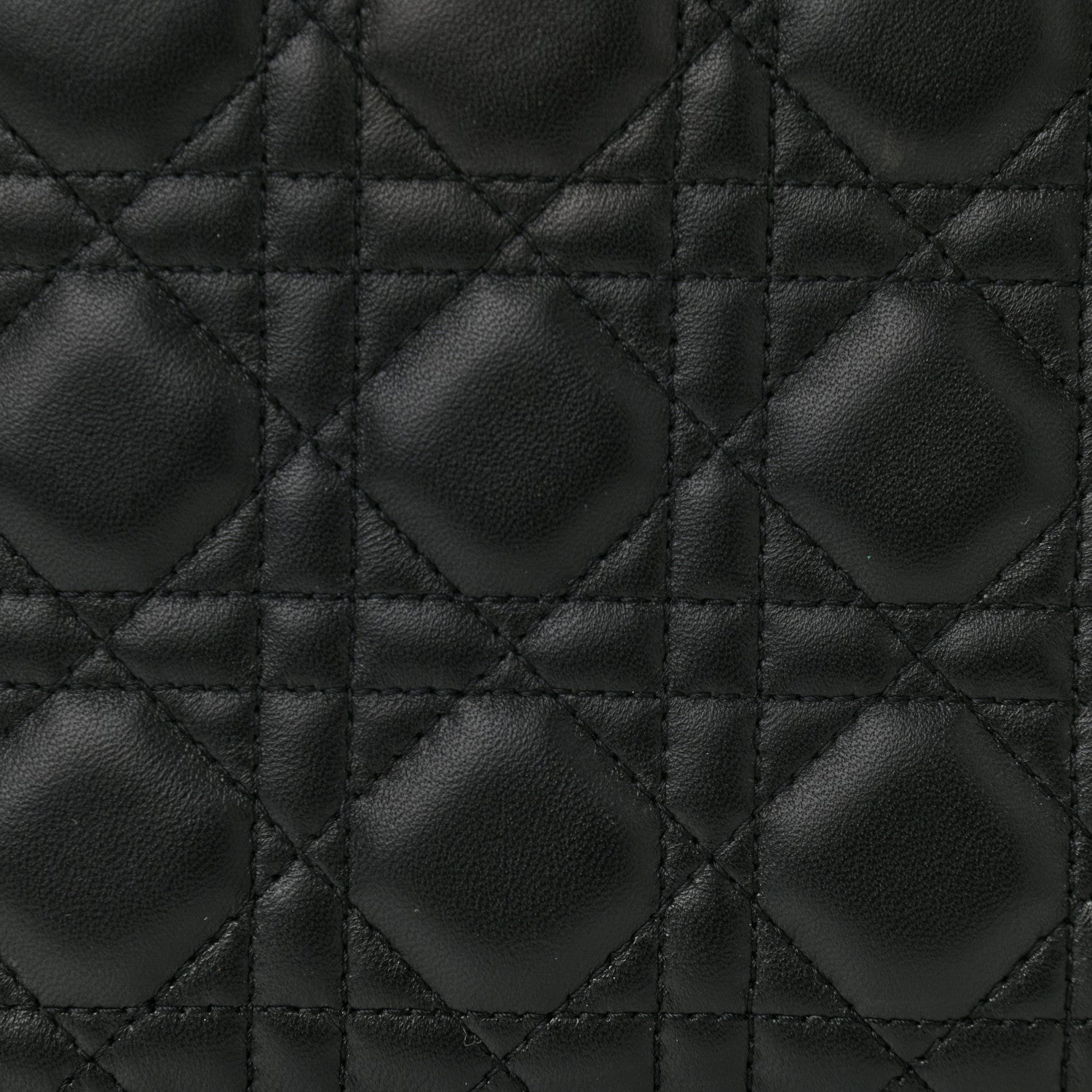 Christian Dior Lambskin Cannage Medium Lady Dior Black 6 of 10